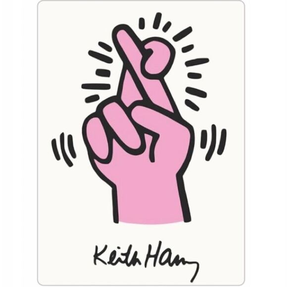 Keith Haring Crossed Fingers 🤞 Magnet - Picture 2 of 2